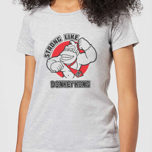 Nintendo Donkey Kong Strong Like Donkey Kong Women's T-Shirt - Grey
