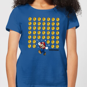 Nintendo Super Mario Coin Drop Women's T-Shirt - Royal Blue
