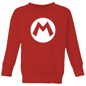 Nintendo Super Mario Logo Kid's Sweatshirt - Red