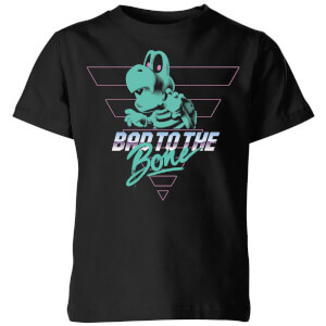 Nintendo Super Mario Bad To The Bone Kid's T-Shirt - Black