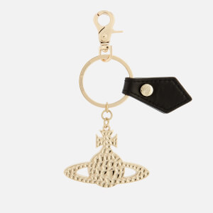 Vivienne Westwood Men's Hammered Orb Keyring - Light Gold/Black
