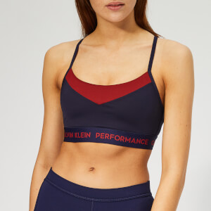 Calvin Klein Performance Women's Adjustable Sports Bra - Evening Blue