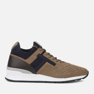 Tod's Men's Lace Up Runner Style Trainers - Brown/Blue
