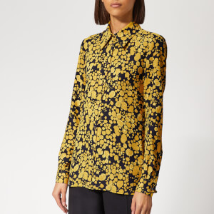Victoria, Victoria Beckham Women's Fluid Shirt - Midnight/Mustard