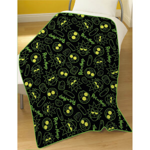 Rick & Morty Electrik Fleece Blanket