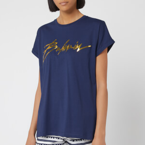 Balmain Women's Crew Neck T-Shirt - Blue