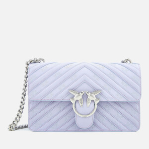 Pinko Women's Love Stripes Shoulder Bag - Lavender