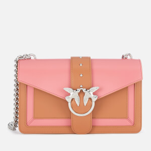 Pinko Women's Love Evolution Shoulder Bag - Tan/Pink