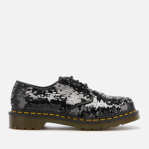 Dr. Martens Women's 1461 Sequin 3-Eye Shoes - Black/Silver
