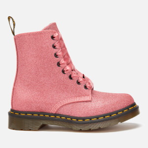 Dr. Martens Women's 1460 Pascal Glitter 8-Eye Boots - Pink