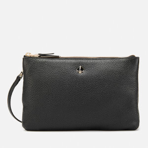 Kate Spade New York Women's Medium Double Gusset Cross Body Bag - Black