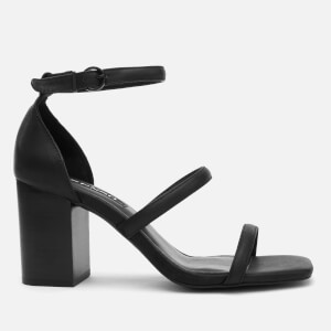 Senso Women's Robbie IV Leather Block Heeled Sandals - Ebony