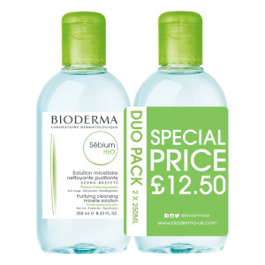 Bioderma Sebium H2O Purifying Cleansing Solution Duo Pack 250 ml