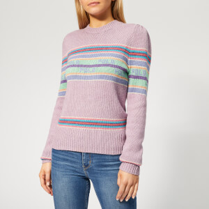 Polo Ralph Lauren Women's Puff Sleeve Sweater - Lilac Multi