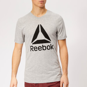 Reebok Men's WOR Supremium 2.0 Graphic Short Sleeve T-Shirt - Grey Heather
