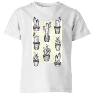 Barlena Prickly Friends Kids' T-Shirt - White