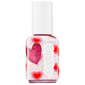 essie Galentines Valentine Collection 602 Sparkles Between Us Pink Glitter Top Coat 13.5ml