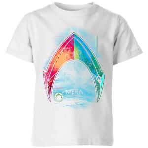 Aquaman Mera Beach Symbol Kids' T-Shirt - White