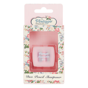 Taille-Crayon Duo Rose à Pois The Vintage Cosmetic Company