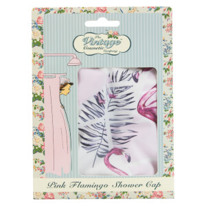 The Vintage Cosmetic Company Shower Cap - Flamingo