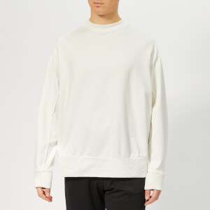 Y-3 Men's Signature Graphic Crew Neck Sweatshirt - Core White