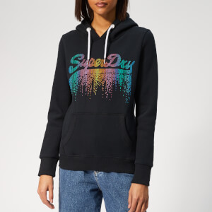 Superdry Women's V Logo Cascade Entry Hoody - Eclipse Navy