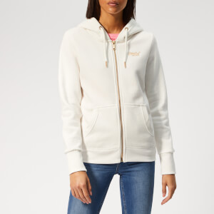 Superdry Women's Orange Label Elite Zip Hoody - Rodeo White