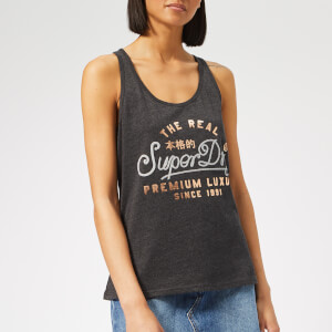 Superdry Women's Premium Luxury Rope Entry Vest - Black Marl