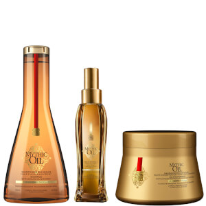 L'Oréal Professionnel Mythic Oil Shampoo, Masque and Oil Trio for Thick Hair