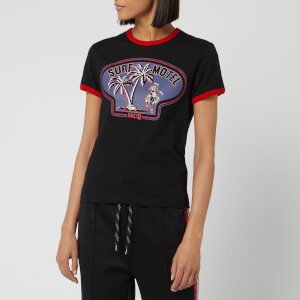 McQ Alexander McQueen Women's Retro T-Shirt - Darkest Black