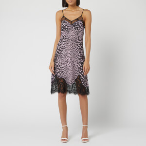 McQ Alexander McQueen Women's Lace Panel Slip Dress - Fucsia