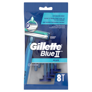 Blue II Plus Men's Disposable Razors – 8 Count