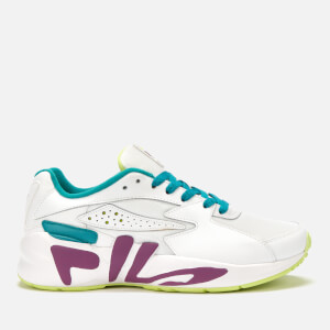 FILA Men's Mindblower Trainers - White/Grape Juice/Sharp Green