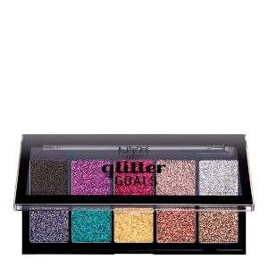 NYX Professional Makeup Glitter Goals Cream Quad Palette - Glacier