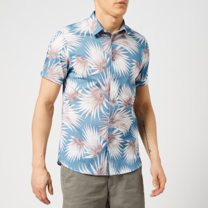 Ted Baker Men's Hedgeog Short Sleeve Shirt - Blue