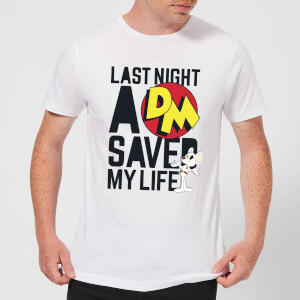 Danger Mouse Last Night A DM Saved My Life Men's T-Shirt - White