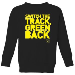 Danger Mouse Switch The Track Green Back Kids' Sweatshirt - Black
