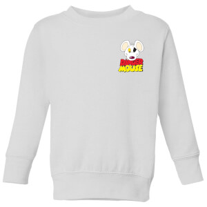 Danger Mouse Pocket Logo Kids' Sweatshirt - White