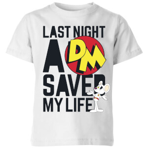 Danger Mouse Last Night A DM Saved My Life Kids' T-Shirt - White
