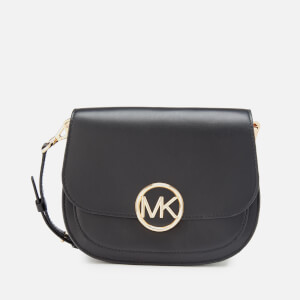 MICHAEL MICHAEL KORS Women's Lillie Medium Saddle Messenger Bag - Black