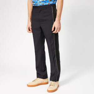 Lanvin Men's Ribbon Striped Trousers - Navy Blue