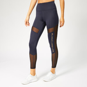 Superdry Sport Women's Active Studio Mesh Leggings - Eclispe Navy Marl