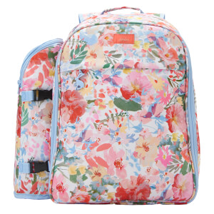Joules Floral Picnic Rucksack - White