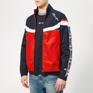 Champion Men's Full Zip Top - Navy/Red/White