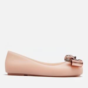 Mini Melissa Kids' Space Love Dream Bow Ballet Flats - Blush
