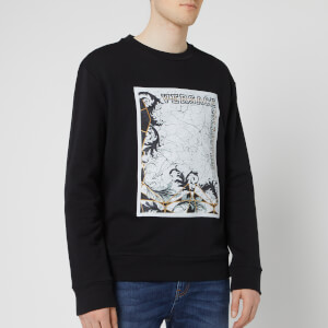 Versace Collection Men's Large Logo Sweatshirt - Black