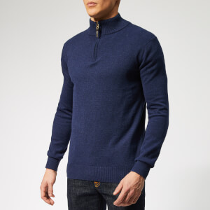 Joules Men's Hillside 1/4 Zip Knit - French Navy Marl
