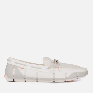 Swims Men's Stride Lace Loafers - White/Alloy