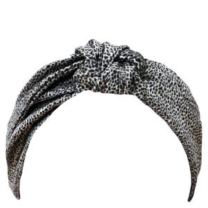 Slip Silk Knot Headband - Leopard
