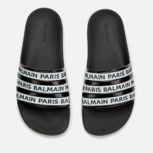 Balmain Women's Calypso-Printed Sandals - Black/White